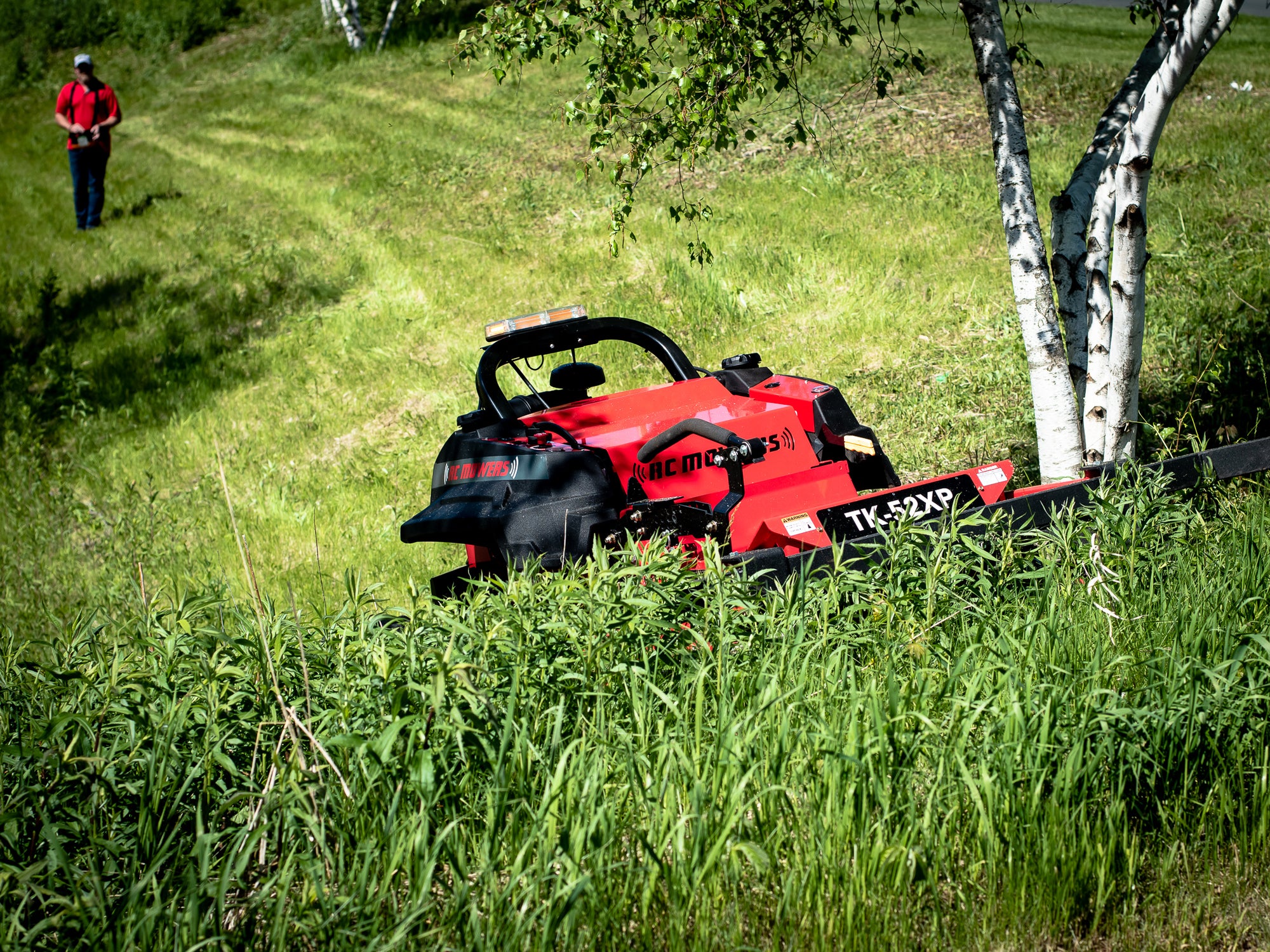 slope mowing, robotic commercial mowers