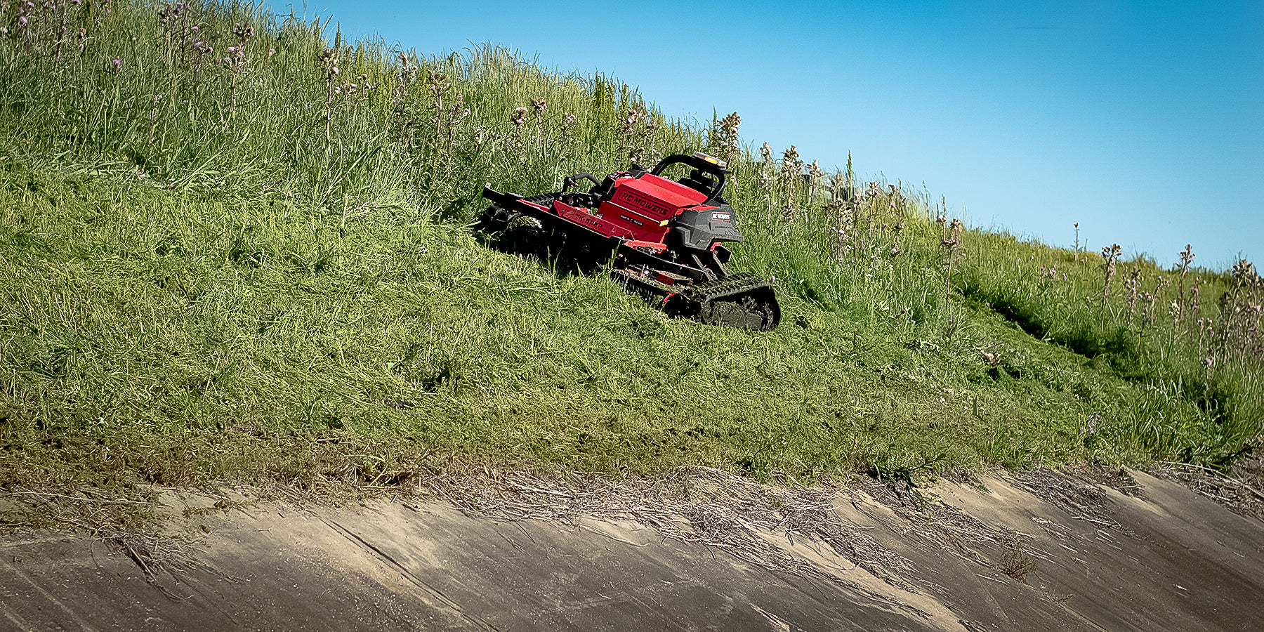 robotic mower steep slopes