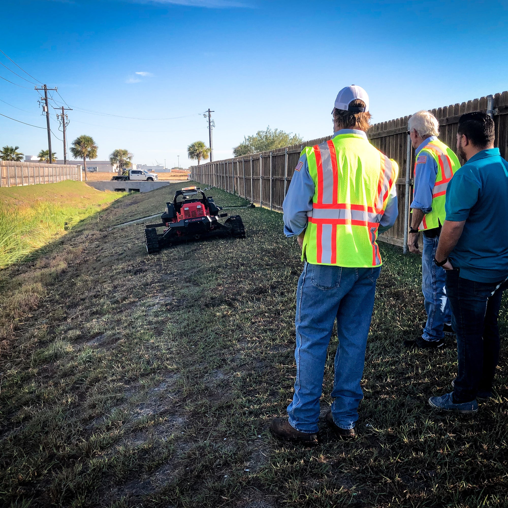 safe hill mowing