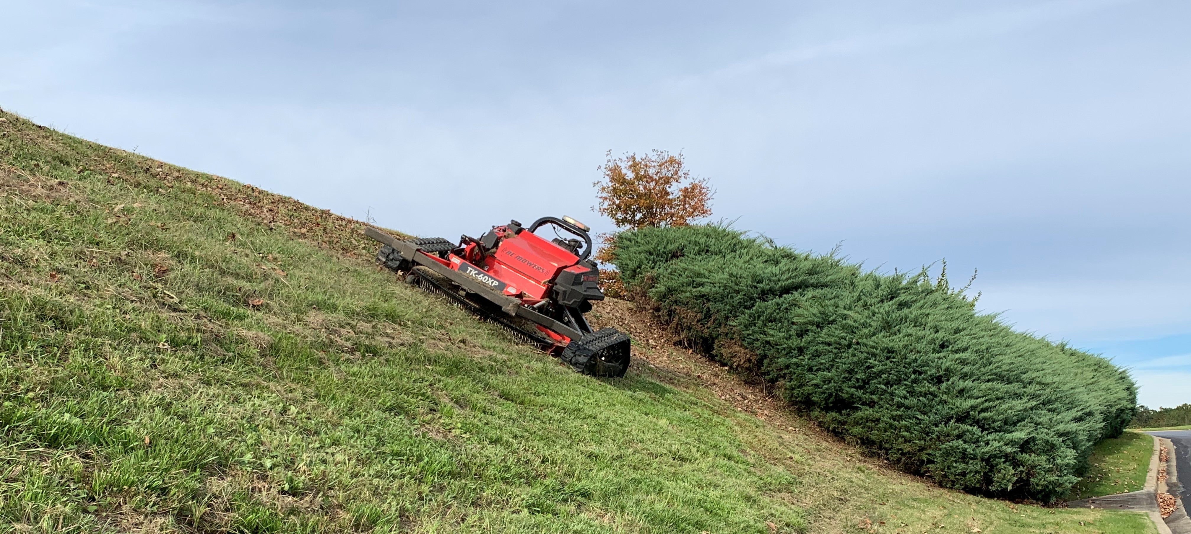 Best way to cut grass on hotsell steep hill