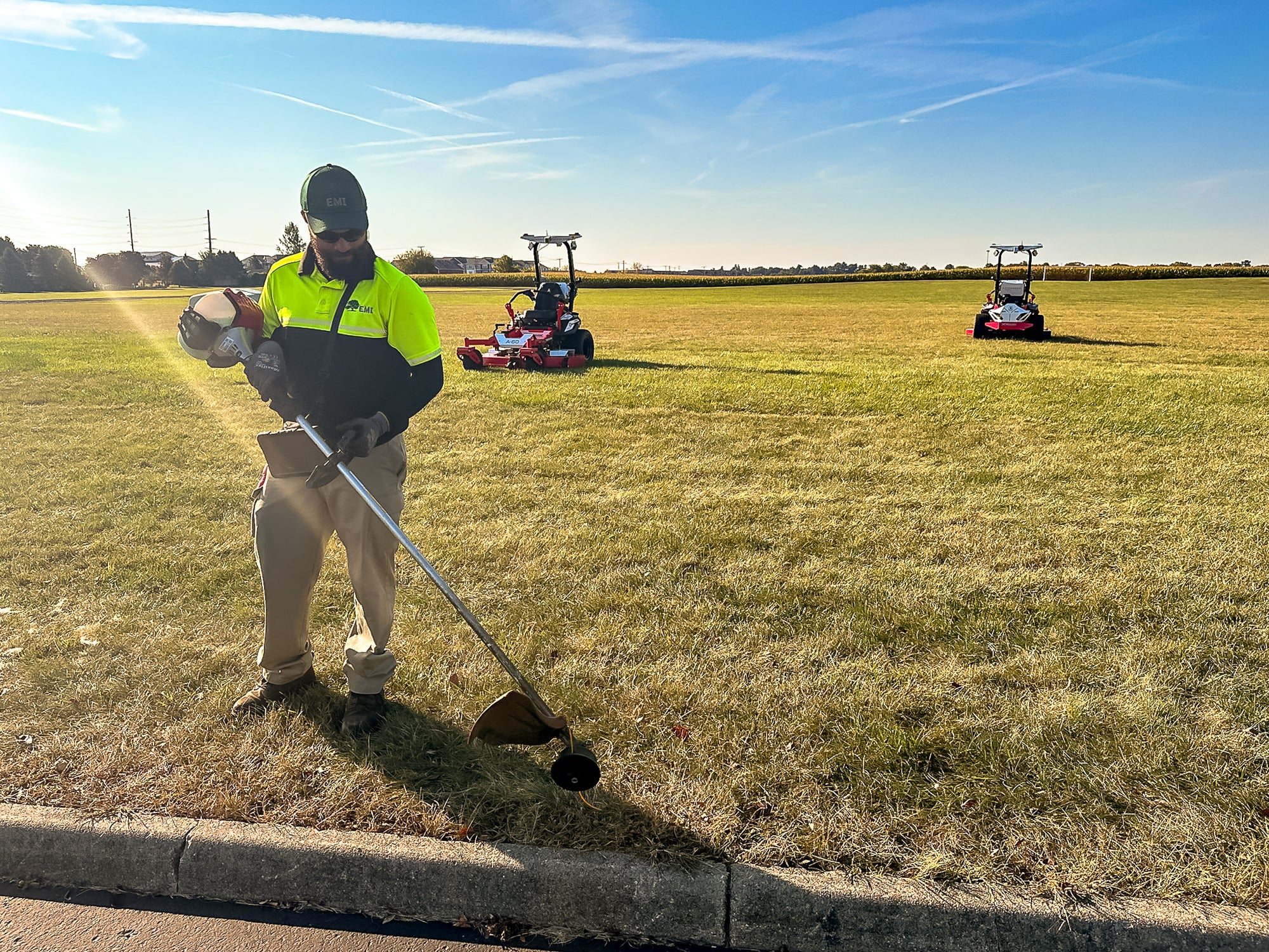 self-driving mower