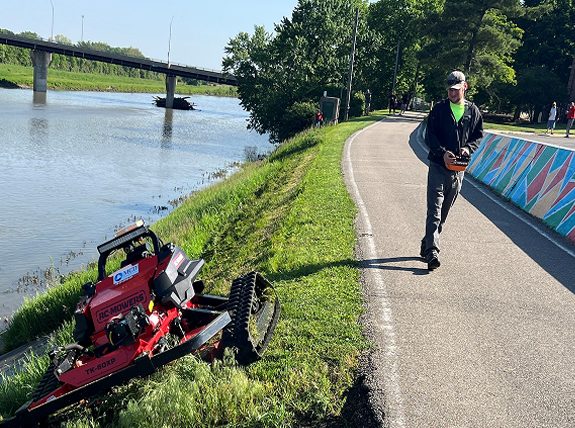 river bank mowing