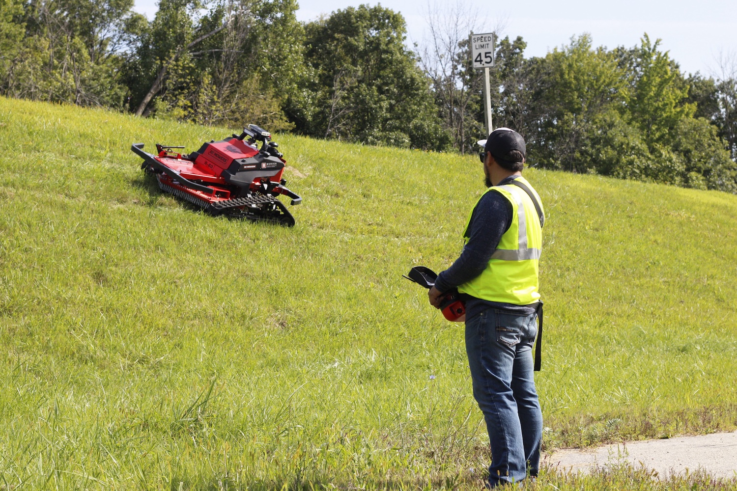 remote operated mower