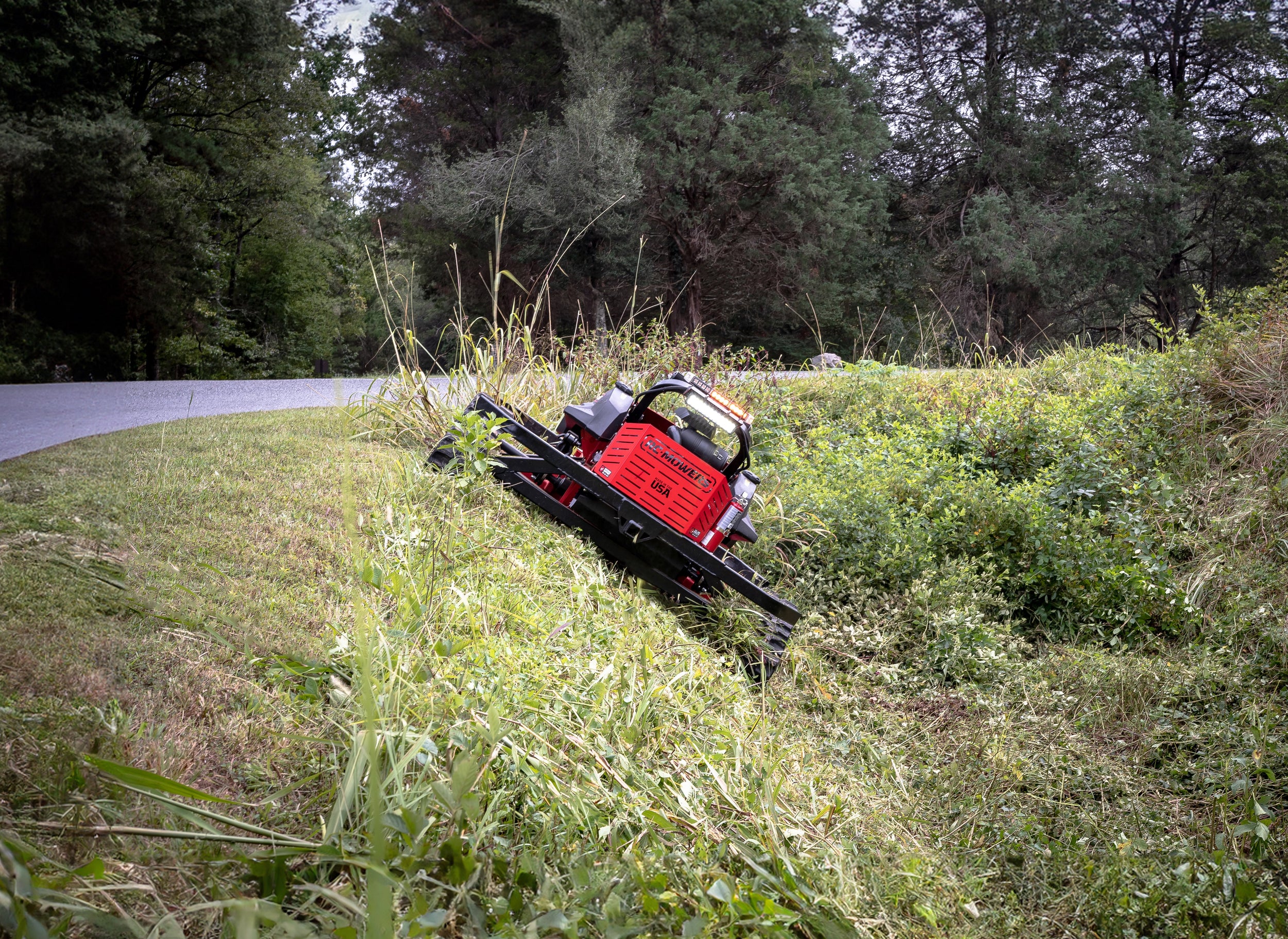 bank mower