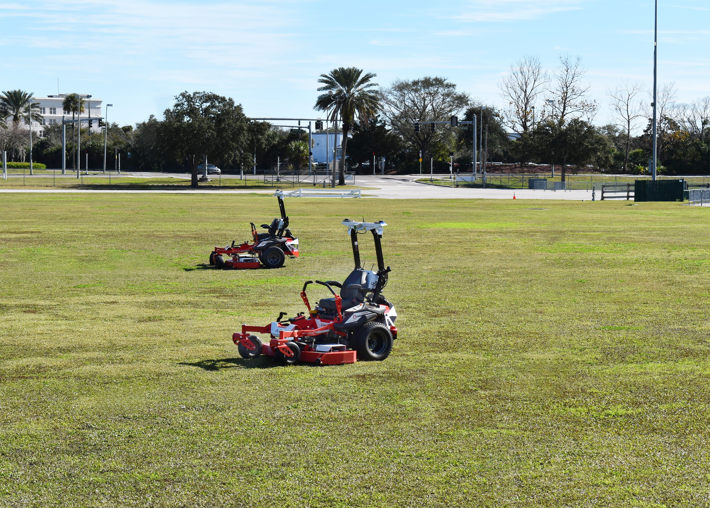 parks department mowing