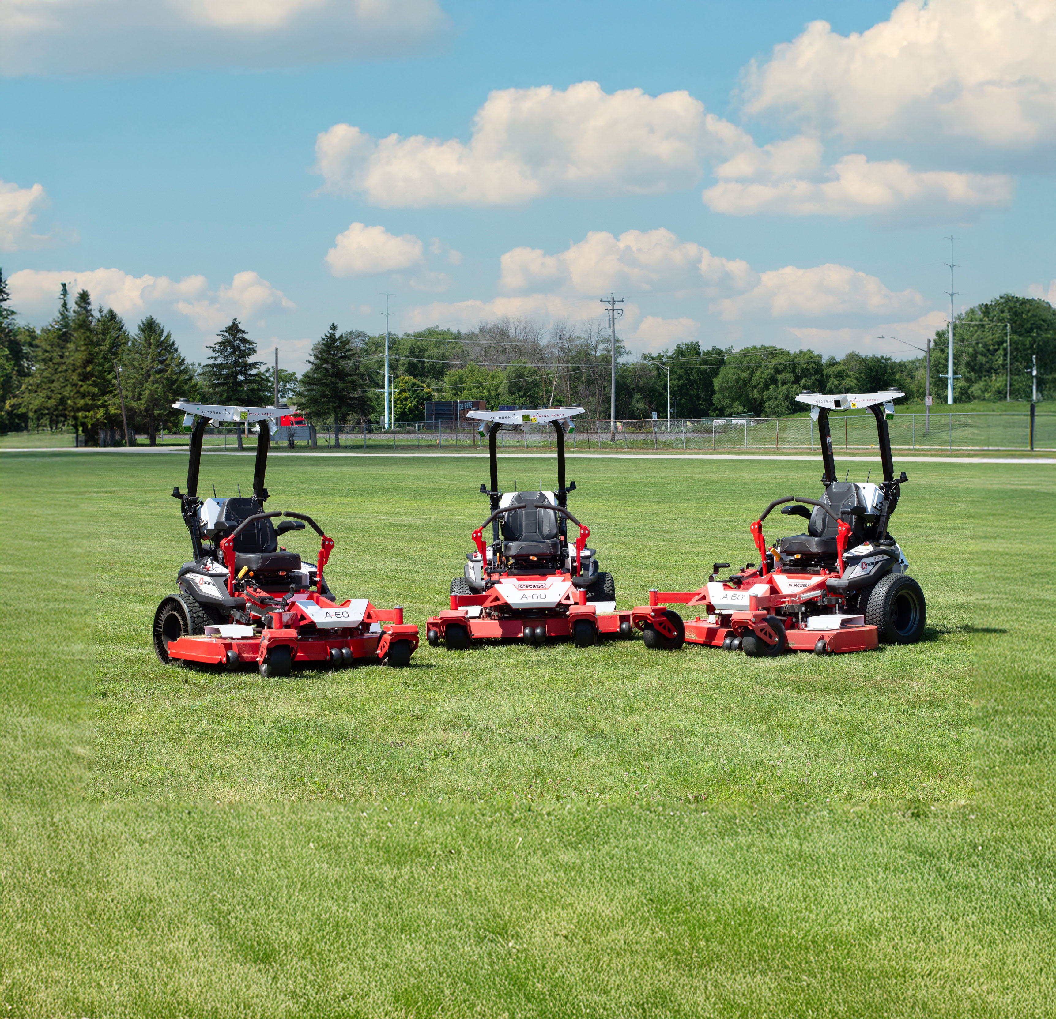 sports field mowing