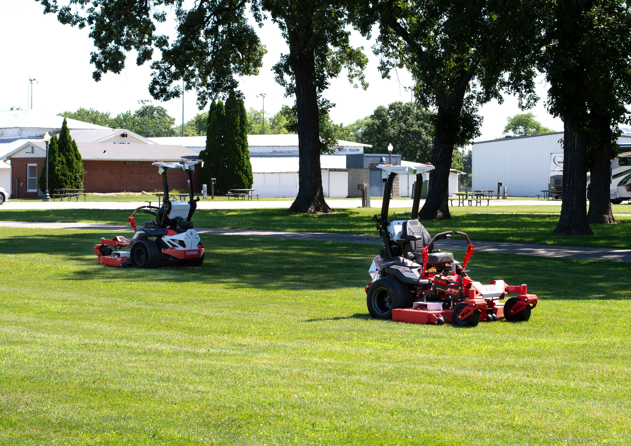 warehouse mowing