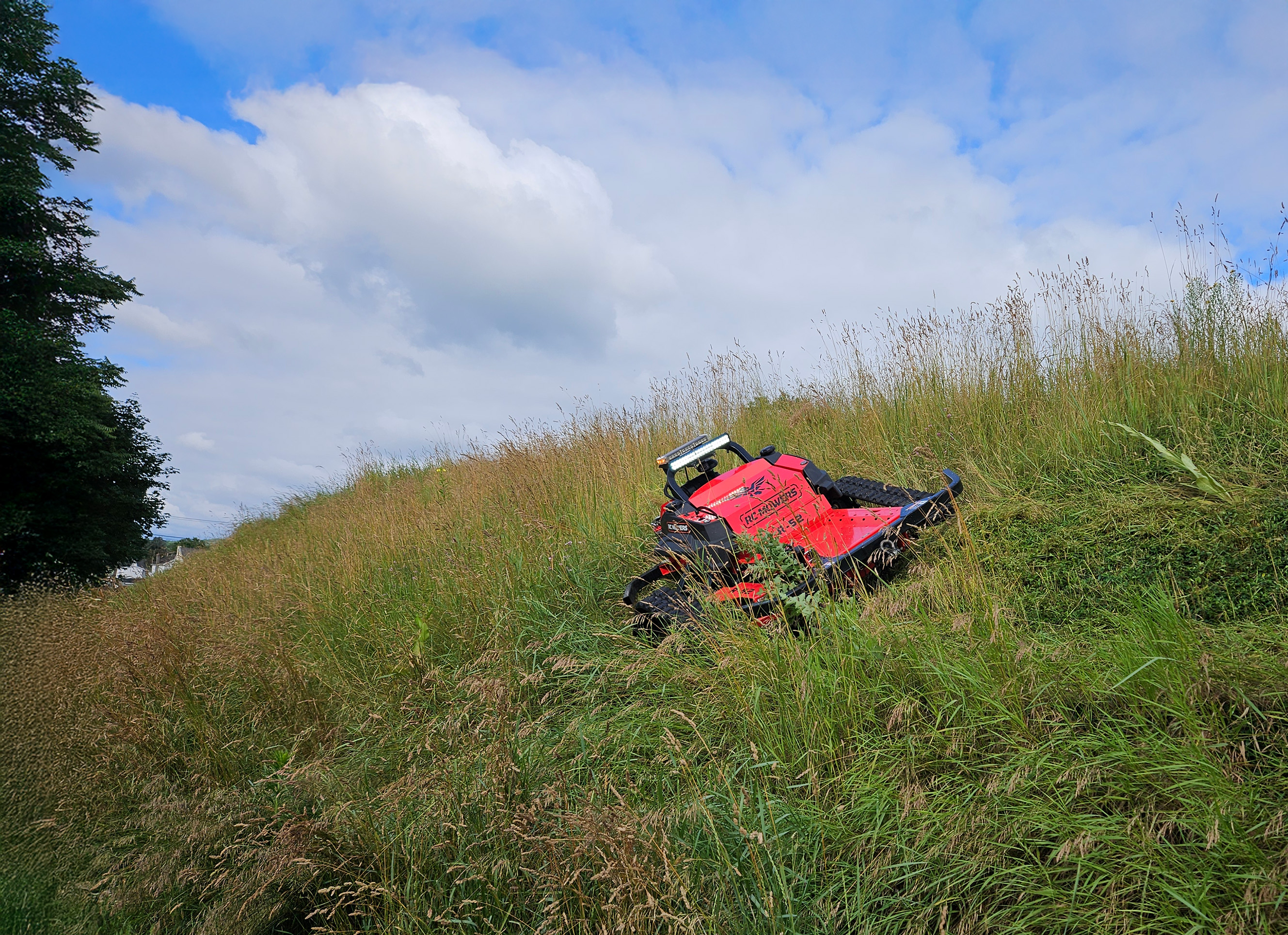 hill mower